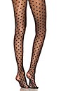 view 2 of 2 Polka Dot Sheer Tight in black