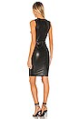 view 3 of 3 Faux Leather Signature Dress in Black