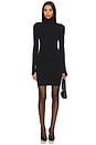 view 1 of 3 Ballet Body Turtleneck Mini Dress in Black