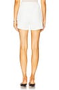 view 4 of 6 Faux Leather Tailored Short in White