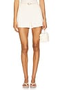 view 1 of 6 Faux Leather Tailored Short in Ivory