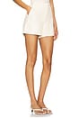 view 2 of 6 Faux Leather Tailored Short in Ivory