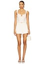 view 5 of 6 Faux Leather Tailored Short in Ivory