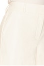 view 6 of 6 Faux Leather Tailored Short in Ivory