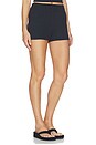 view 2 of 6 Better Than Basic Rib Relaxed Short in Black