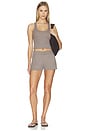 view 5 of 6 Better Than Basic Rib Relaxed Short in Truffle