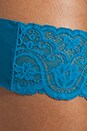 view 2 of 2 Tulip Lace Thong in Peacock
