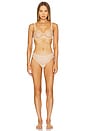 view 4 of 4 Chic Mesh Full Cup Underwire Bra in Beige