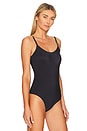 view 3 of 5 Zone Smoothing Bodysuit in Black