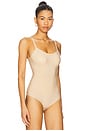 view 3 of 5 Zone Smoothing Bodysuit in Beige