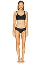 view 4 of 4 Cotton Bikini in Black