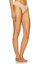 view 2 of 4 Invisible Rib Thong in Beige