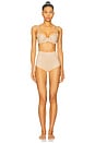 view 4 of 4 Featherlight Control Thong in Beige