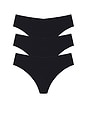 view 1 of 1 3 Pack Butter Thong in Black