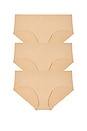 view 1 of 5 3 Pack Cotton Bikini in Beige