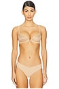 view 1 of 4 Chic Plunge Underwire Demi Cup in Beige
