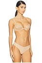 view 2 of 4 Chic Plunge Underwire Demi Cup in Beige
