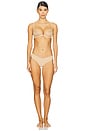 view 4 of 4 Chic Plunge Underwire Demi Cup in Beige