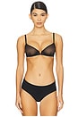 view 1 of 4 Chic Plunge Underwire Demi Cup in Black