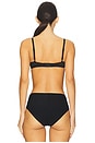 view 3 of 4 Chic Plunge Underwire Demi Cup in Black