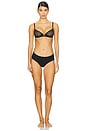 view 4 of 4 Chic Plunge Underwire Demi Cup in Black