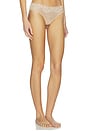 view 2 of 4 Double Take Lace Thong in Beige