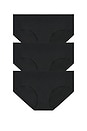 view 1 of 2 Cotton Bikini 3-pack in Black