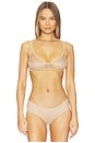 view 1 of 4 Chic Mesh Triangle Bralette in Beige