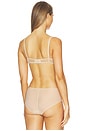 view 3 of 4 Chic Mesh Triangle Bralette in Beige