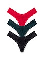 view 2 of 2 3 Pack Tg21 Tulip Tanga Thong in Multi Colored