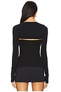 view 3 of 4 Ballet Body Shrug With Thumbholes in Black