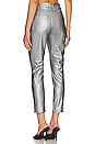 view 3 of 4 Faux Leather Five Pocket Pant in Platinum