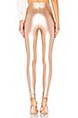 view 3 of 4 Perfect Control Faux Leather Legging in Rose Gold