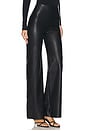 view 2 of 6 Faux Leather Wide Leg Pant in Black