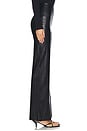 view 3 of 6 Faux Leather Wide Leg Pant in Black