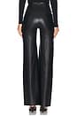 view 4 of 6 Faux Leather Wide Leg Pant in Black