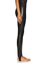 view 4 of 7 Faux Leather Stirrup in Black