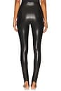 view 5 of 7 Faux Leather Stirrup in Black