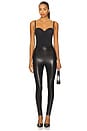view 6 of 7 Faux Leather Stirrup in Black