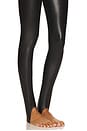 view 7 of 7 Faux Leather Stirrup in Black
