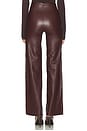 view 4 of 6 Faux Leather Wide Leg Pant in Oxblood