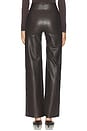view 4 of 6 Faux Leather Wide Leg Pant in Espresso