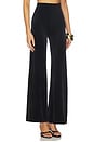 view 2 of 6 Velvet Wide Leg Pant in Black