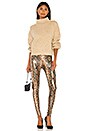 view 4 of 4 Faux Leather Leggings in Snake