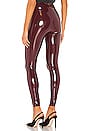 view 3 of 4 Patent Leggings in Burgundy