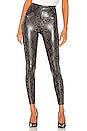 view 1 of 4 Faux Leather Animal Legging in Gray Snake