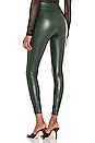 view 3 of 5 Faux Leather Animal Legging in Green Croc