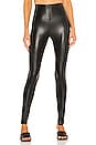 view 1 of 4 Faux Leather Pocket Legging in Black