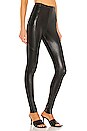 view 2 of 4 Faux Leather Pocket Legging in Black