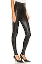 view 2 of 4 Faux Leather Moto Legging in Black